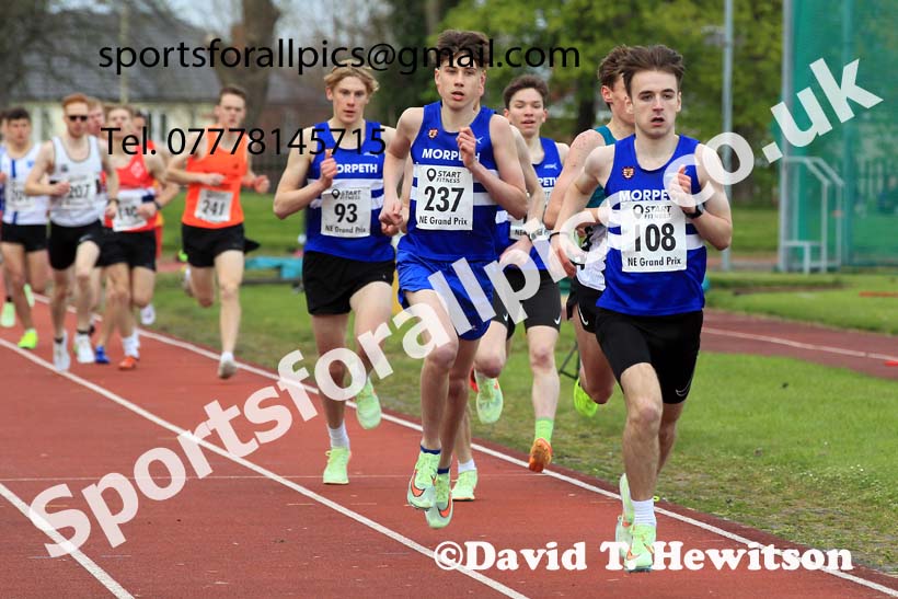 1500 metres, 2023 NE Grand Prix 1, Monkton. Photo: David T. Hewitson/Sports for All Pics